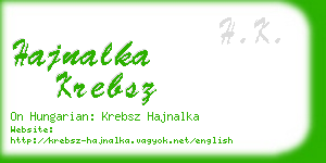 hajnalka krebsz business card